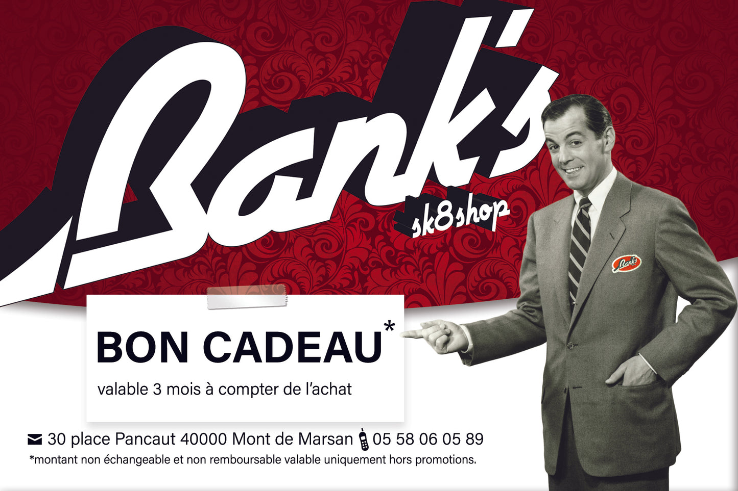 Carte-Cadeau Bank's Skateshop