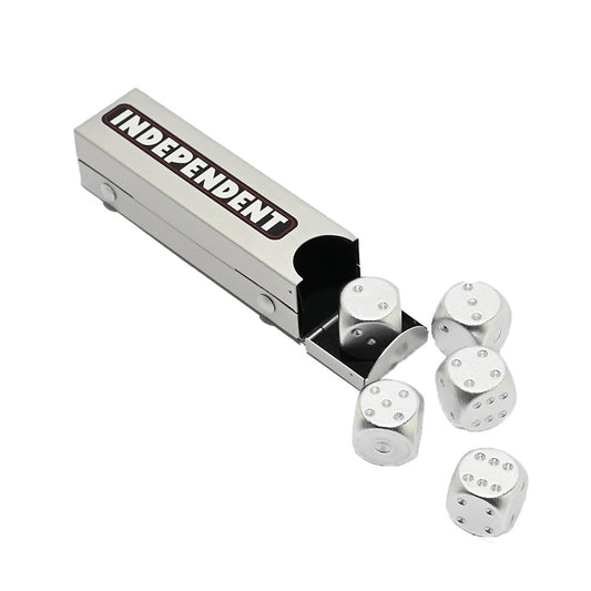 Independent Bar Logo Dice Set Argent