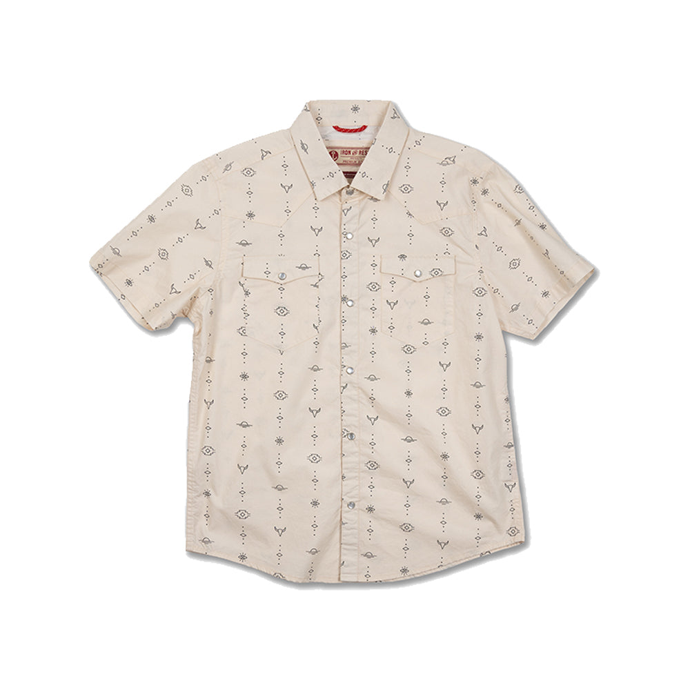 Iron & resin Bull Beige