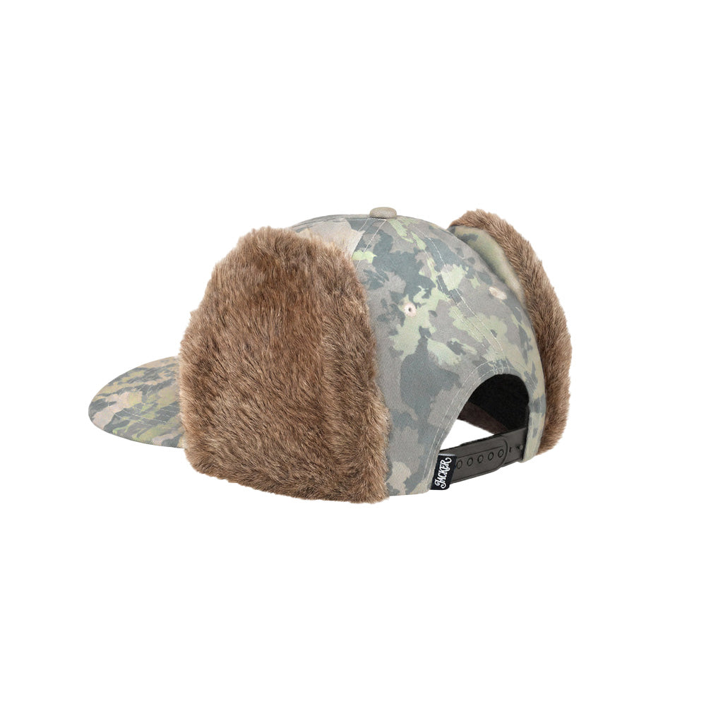 Jacker Flap Ear Cap Snapback 5 Panel Desert Camo