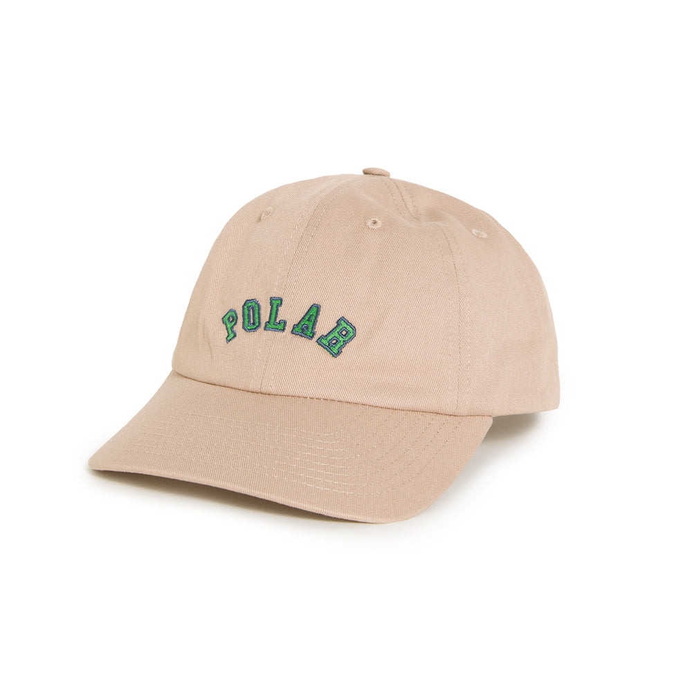 Polar Skate Co. Sai Cap College Logo Beige
