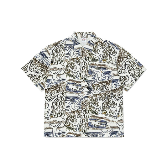 Polar Skate Co. Tom Shirt Beach Day Blanc