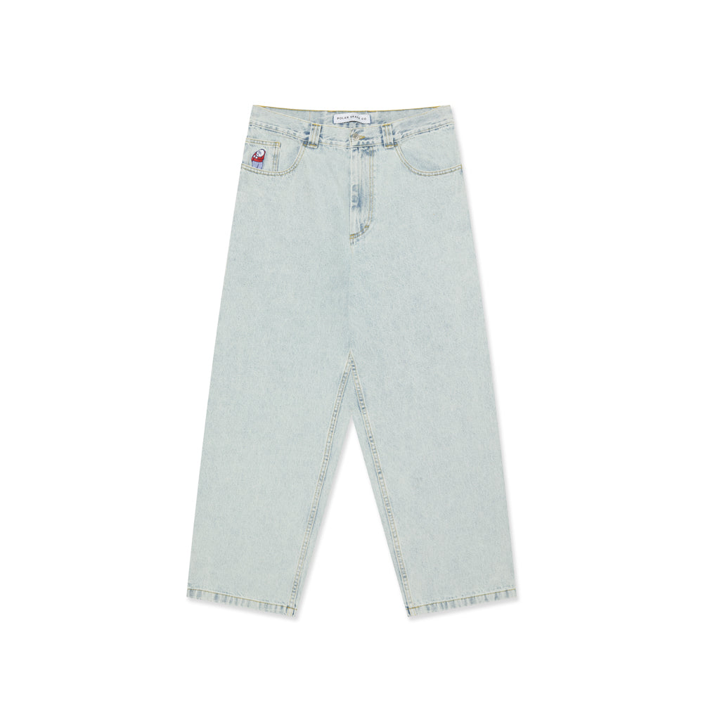 Polar Skate Co. Big Boy Denim OG Logo Bleu Clair