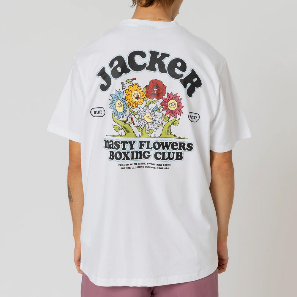 Jacker Fight Flower Blanc