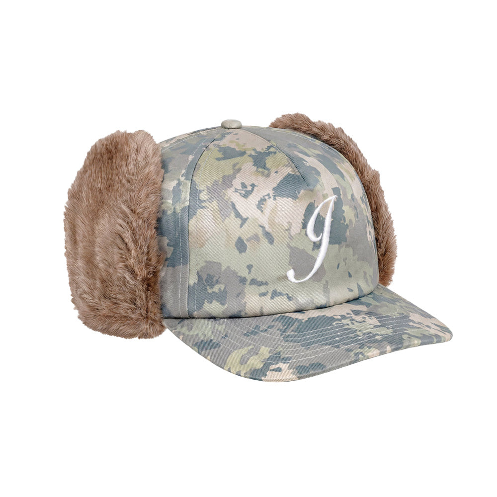 Jacker Flap Ear Cap Snapback 5 Panel Desert Camo