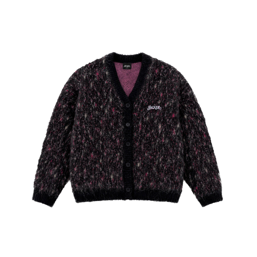 Jacker Snug Cardigan Noir Violet