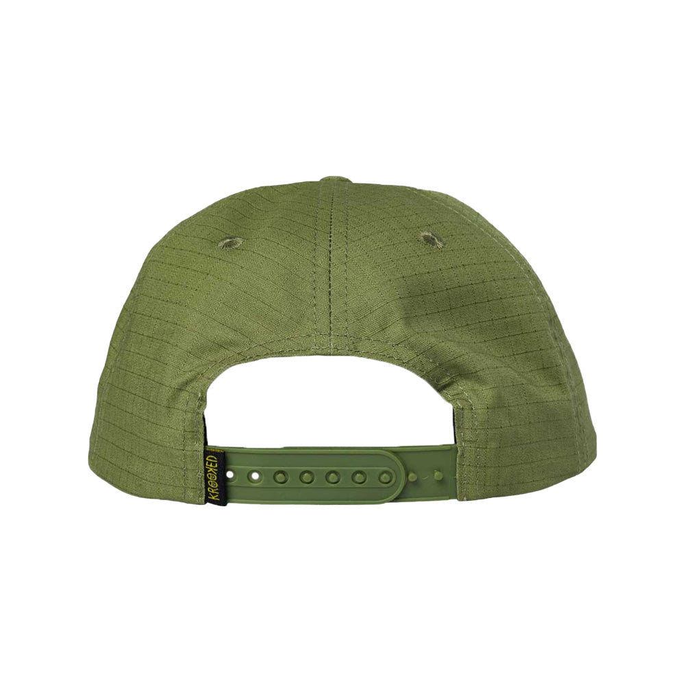 Krooked Eyes Snapback Olive