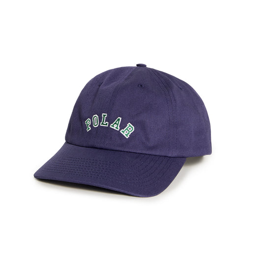 Polar Skate Co. Sai Cap College Logo Navy