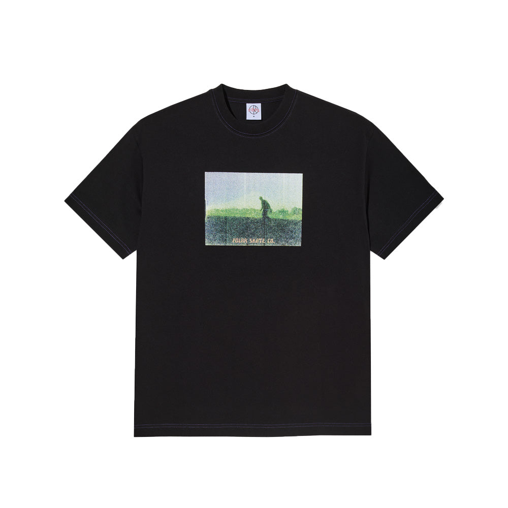 Polar Skate Co. Contrast Tee Beach Walk Noir
