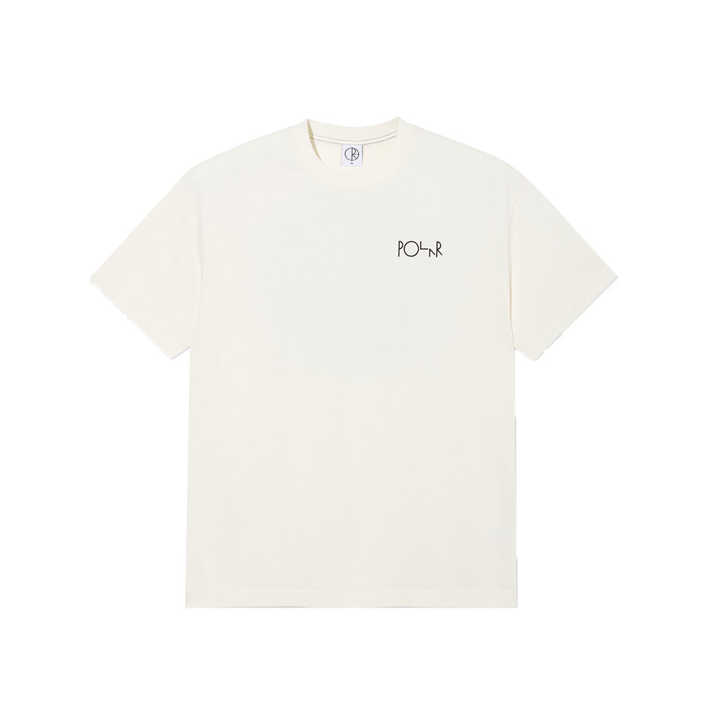 Polar Skate Co. Contrast Tee Fill Logo Crème