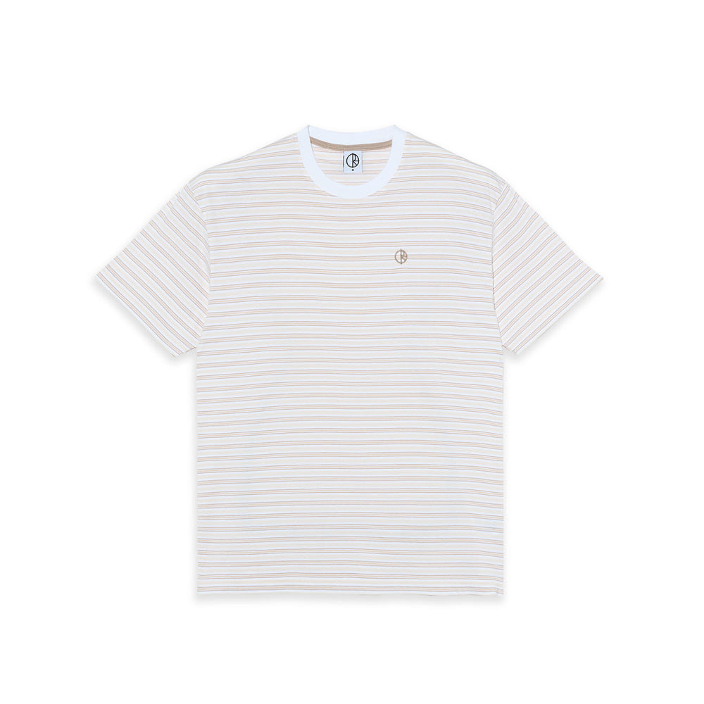 Polar Skate Co. Tee Stripe Blanc Creme