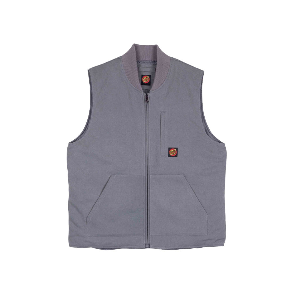 Santa Cruz Classic Label Vest Gris Foncé