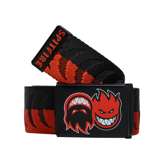 Spitfire Eternal Cresent Jacquard Web Noir Rouge